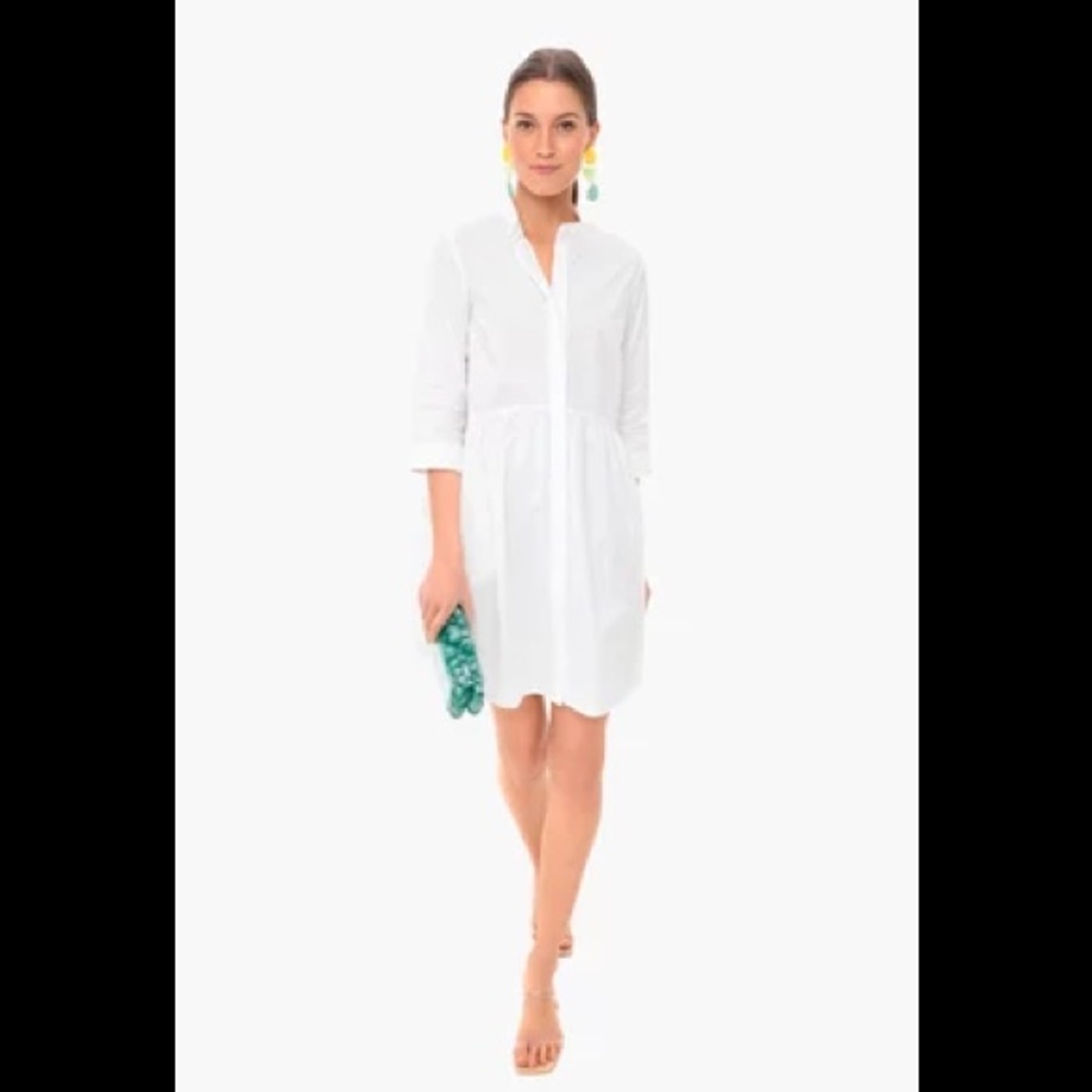 NEW (NWOT) Tuckernuck White Cotton Royal Shirt Dress